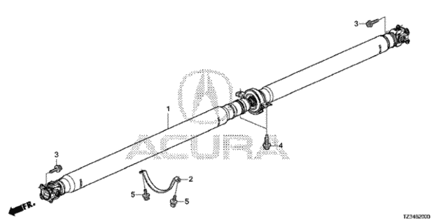 Propeller Shaft for 2016 Acura TLX #0
