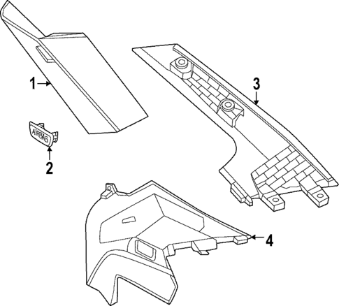 Interior Trim - Quarter Panels for 2022 BMW 430i Gran Coupe #0