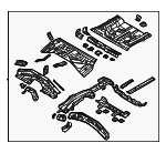 65500BE400 - Body: Floor Pan Assembly for Hyundai Image