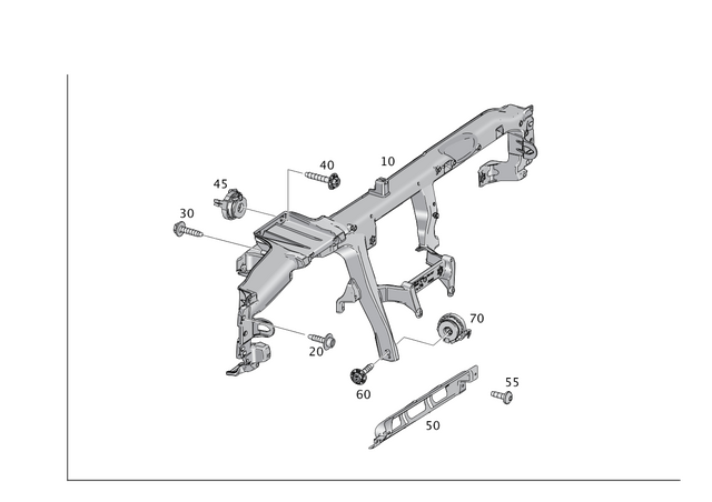 199902901 - Front-End Assembly, Front Panel: Hex. Head Screw W Flange for Mercedes-Benz Image image