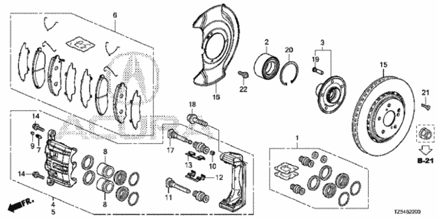 Front Brake for 2019 Acura MDX #0