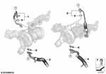 11428054868 - Engine: Oil Supply Line for Turbocharger for BMW Image