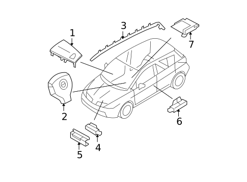 Air Bag Components for 2008 Nissan Versa #0