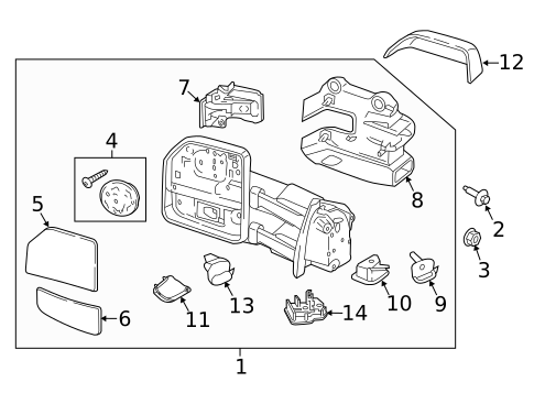 Outside Mirrors for 2018 Ford F-250 Super Duty #1
