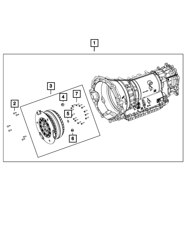 RL282998AA - 8HP70; 8-Speed; Automatic Transmission: With Torque Converter Transmission Kit for Mopar Image