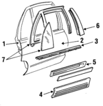 25652562 - Body: Door Shell for Oldsmobile: 98 Image