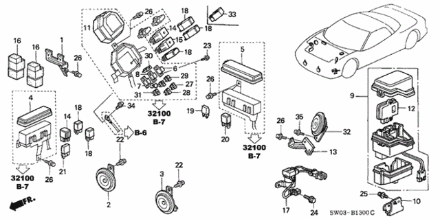 Control Unit (1) for 2001 Acura NSX #0