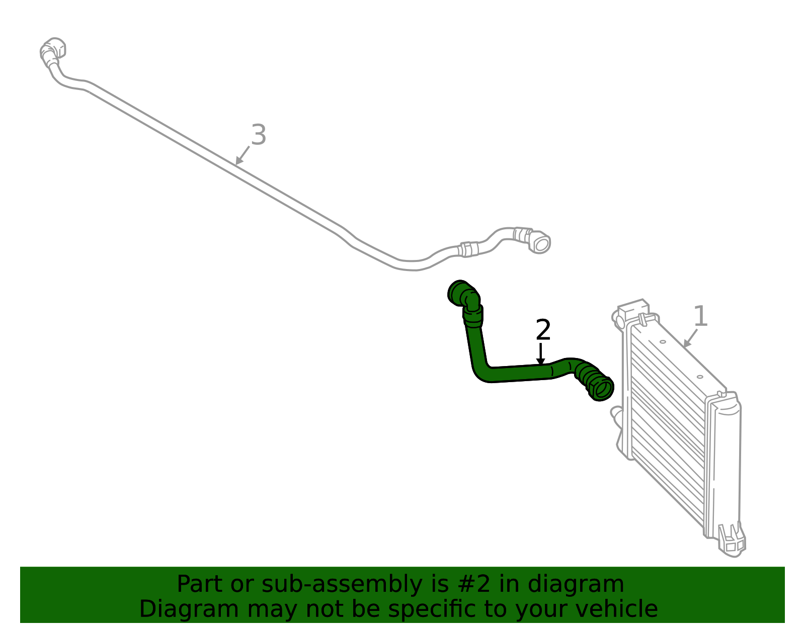 Radiator Hose 17-12-5-A0C-5A0 - Dependable OEM Engine Cooling ...