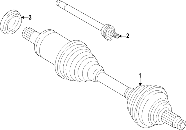 23118651159 - : Output Shaft Seal for BMW: X1 Image
