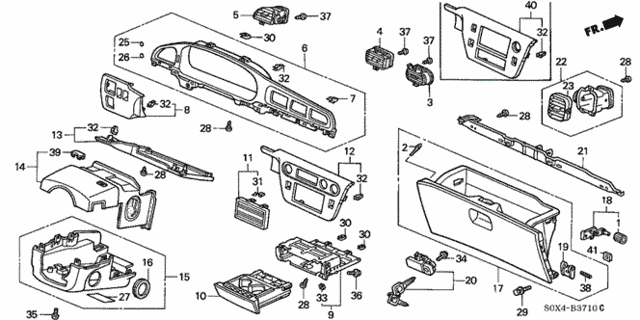 Instrument Panel Garnish (KA)(KC) for 2000 Honda Odyssey #0
