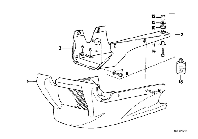 46632315477 - : Engine Spoiler - Grundiert for BMW-Motorrad Image