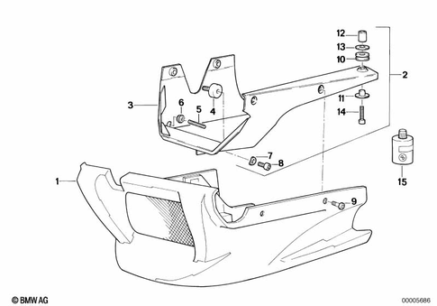 Motorcycle Trim Section, Windshield for 1990 BMW-Motorrad K 100 RS #3