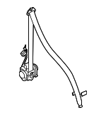 3D1858663CHCP - Electrical: Shoulder Belt for Volkswagen Image