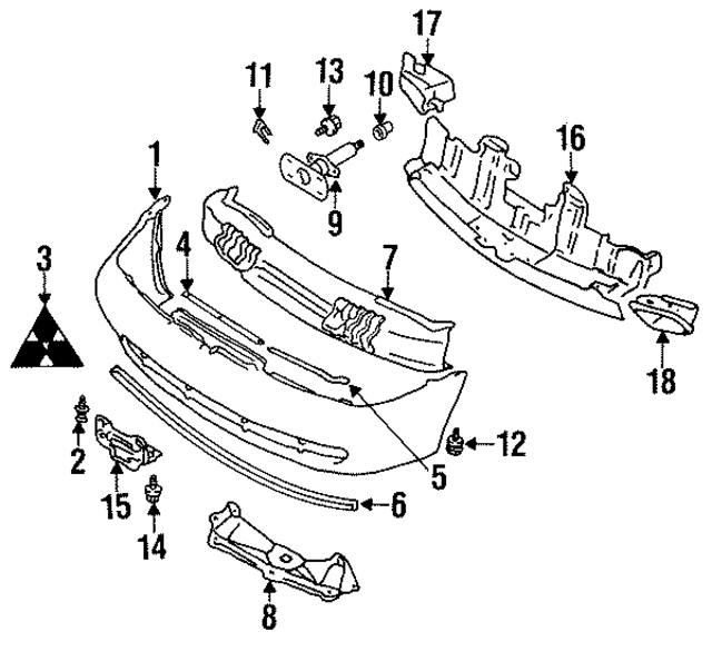 MF247893 - : Absorber Bolt for Mitsubishi Image