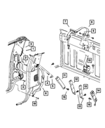 5HJ46ZJ3AC - Restraints: Seat Belt Bezel for Mopar Image