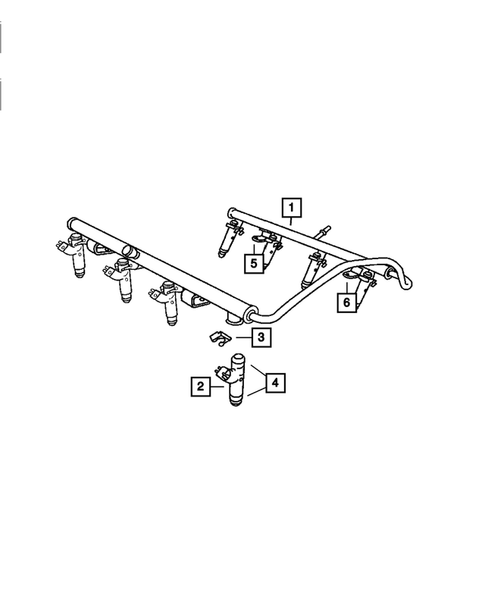 Fuel Rail and Injectors for 2009 Chrysler Aspen #0
