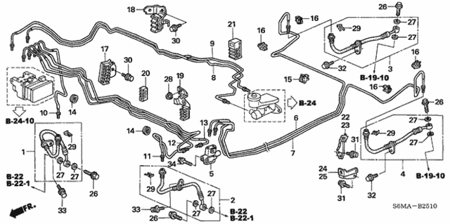 Brake Lines (ABS) for 2006 Acura RSX #0