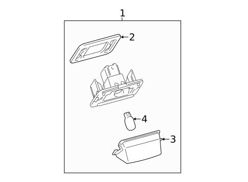 License Lamps for 2018 Toyota Avalon #0