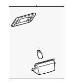 8127033110 - Electrical: License Lamp for Toyota: Avalon, bZ4X, Corolla, Mirai, Prius, Prius AWD-e, Prius Prime, RAV4, RAV4 Prime Image