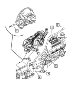 4810021 - Automatic Transmission 5 Speed [DGJ]: Grommet for Chrysler: 300 | Dodge: Charger, Dakota, Durango, Magnum, Ram 1500, Ram 2500, Ram 3500 | Jeep: Commander, Grand Cherokee, Liberty, Wrangler Image