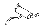 LX6Z5A289DL - : Muffler Assembly Rear for Ford Image