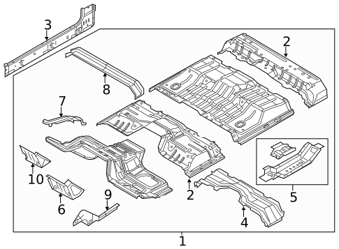 Floor - Cab for 2012 Ford F-350 Super Duty #0