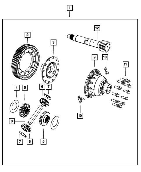 Differential for 2010 Chrysler PT Cruiser #1