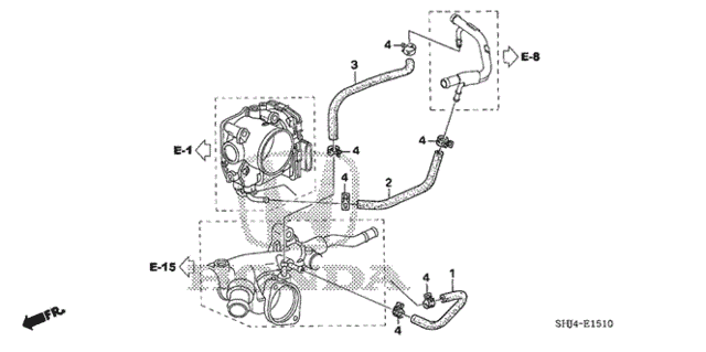 Water Hose (1) for 2005 Honda Odyssey #0