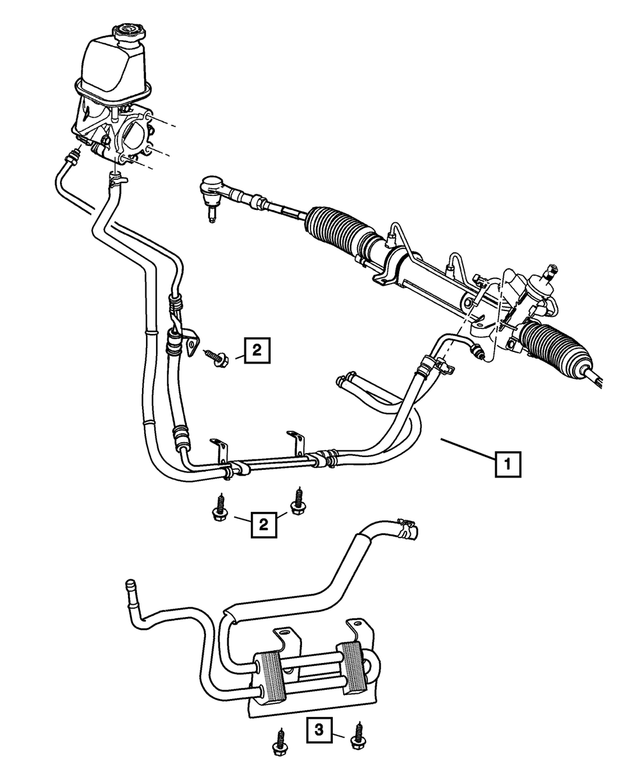 5290977AF - Steering: P/s Pressure And Return Hose Assembly for Mopar Image image