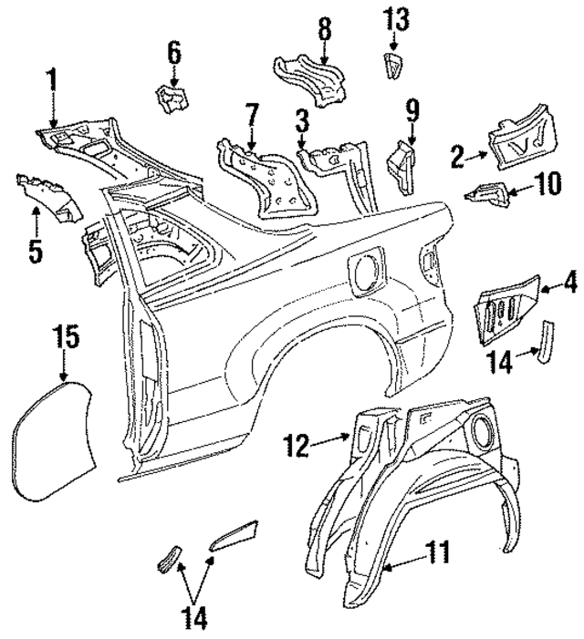 6176832010 - : Seat Belt Anchor for Toyota Image