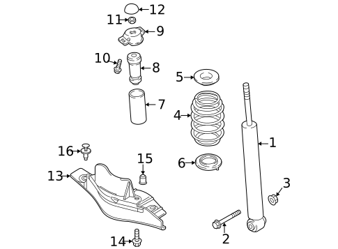 Shocks & Components for 2012 Volkswagen Jetta #5
