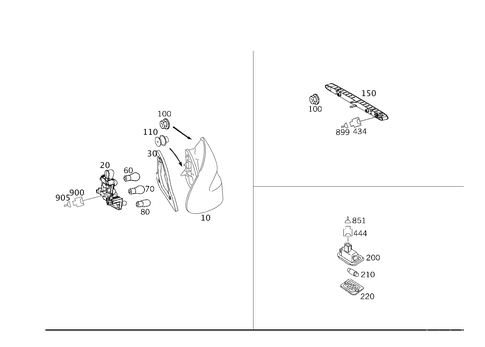 Rear Illumination for 2002 Mercedes-Benz CLK 55 AMG&reg; #0