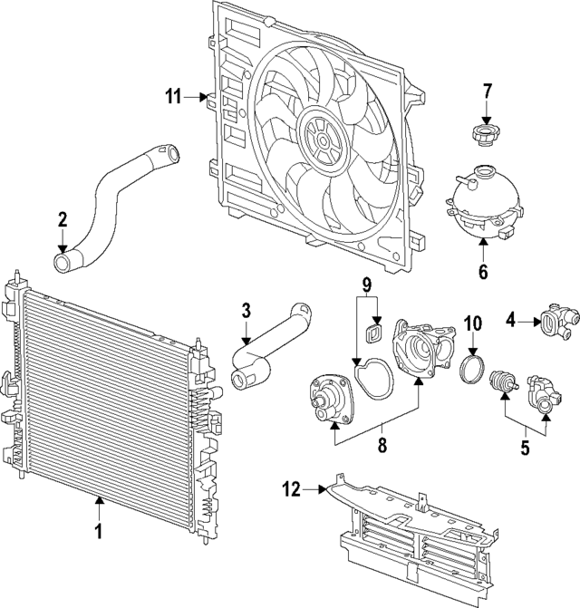 1581764 - Cooling System: ACDelcoâ„¢ Thermostat Housing for GM Image