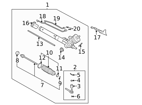 Steering Gear & Linkage for 2000 Cadillac DeVille #0
