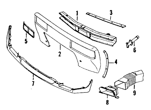 92850501005 - Body: Bumper for Porsche Image