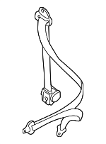 705857805K01C - Electrical: Seat Belt Assembly for Volkswagen: EuroVan Image