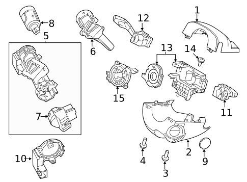 Switches, Solenoids & Actuators for 2017 Ford Focus #0