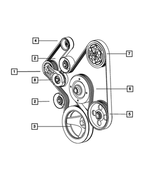 68058372AA - Cooling: Idler Pulley for Mopar Image