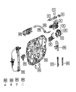 68301933AB - Doors, Door Mirrors and Related Parts: Outside Handle To Latch Link, Left for Mopar Image