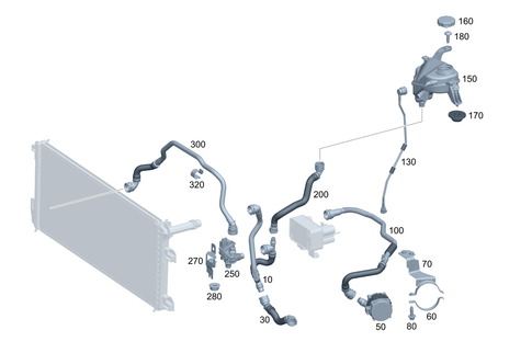 Low-Temperature Cooling Circuit for 2024 Mercedes-Benz EQE AMG SUV #0