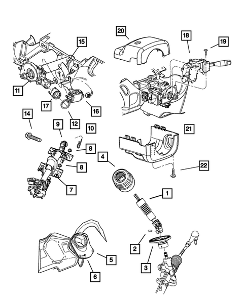 Steering Column for 2003 Dodge Neon #0