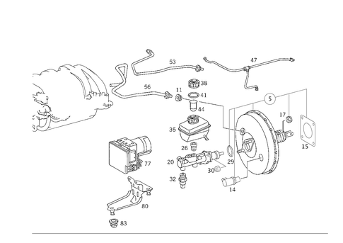 Brake Booster for 2003 Mercedes-Benz ML55 AMG #0