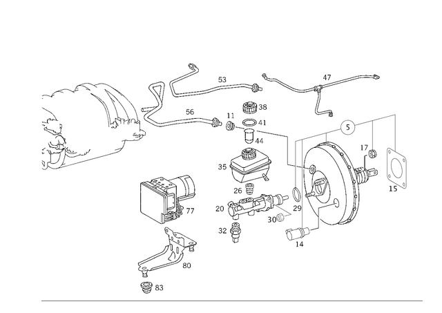4317201 - Brakes: Master Cylinder for Mercedes-Benz: ML320, ML430, ML55 AMG Image image