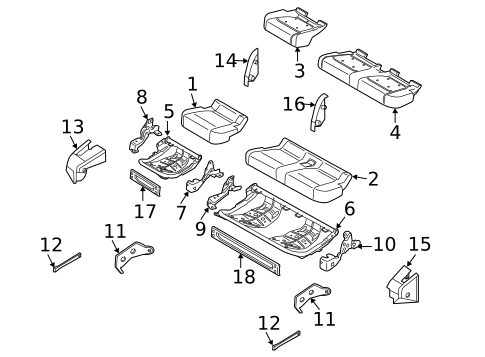 Rear Seat Components for 2022 Ford F-150 #5