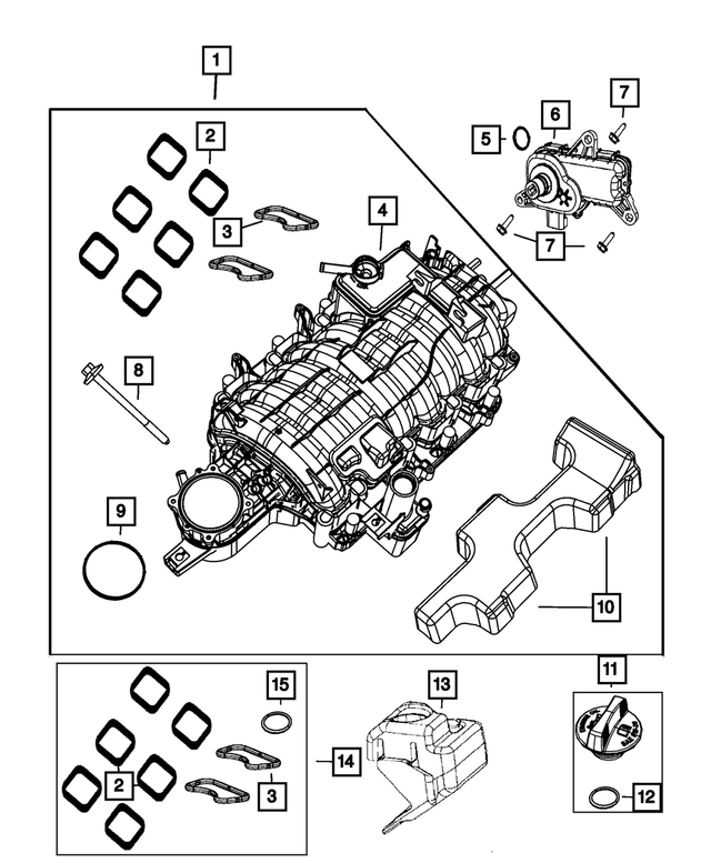 « 6509377AA – Engine : Tête Collerette Hexagonale Boulon, Montage pour Mopar Image »