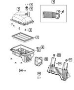 6104628AA - Fuel: Screw, Mounting for Chrysler: 200, Sebring | Dodge: Avenger | Jeep: Cherokee, Gladiator, Liberty, Wrangler | Ram: 1500, 2500, 3500 Image