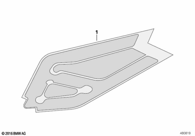 46718382741 - Frame and Mounting Parts: Foil Left -  for BMW-Motorrad Image