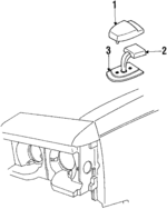 563552 - Electrical: Housing for Oldsmobile: 98, Custom Cruiser, Cutlass Calais, Cutlass Cruiser, Cutlass Salon, Cutlass Supreme, Delta 88 Image