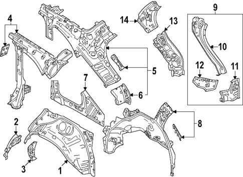 Inner Structure for 2024 Mazda CX-90 #0