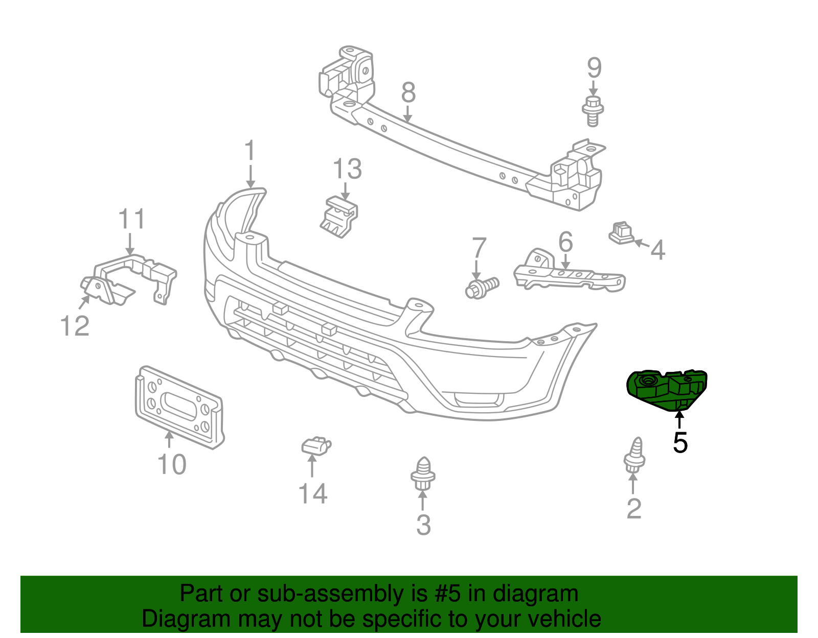 QUARKZMAN Paire De Avant Pare-chocs Support 71193-S9A-000
